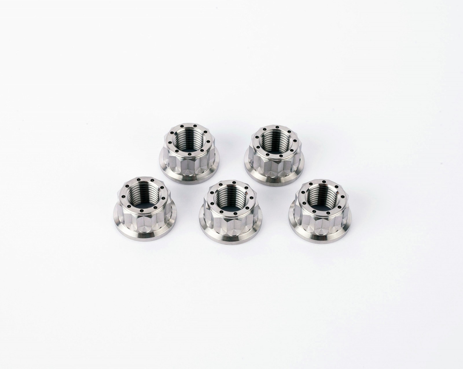 Motocorse Titanium Flange / Sprocket Nuts for Ducati - (set of 5) M10x1.0 Motocorse Titanium Flange / Sprocket Nuts for Ducati - (set of 5) M10x1.0